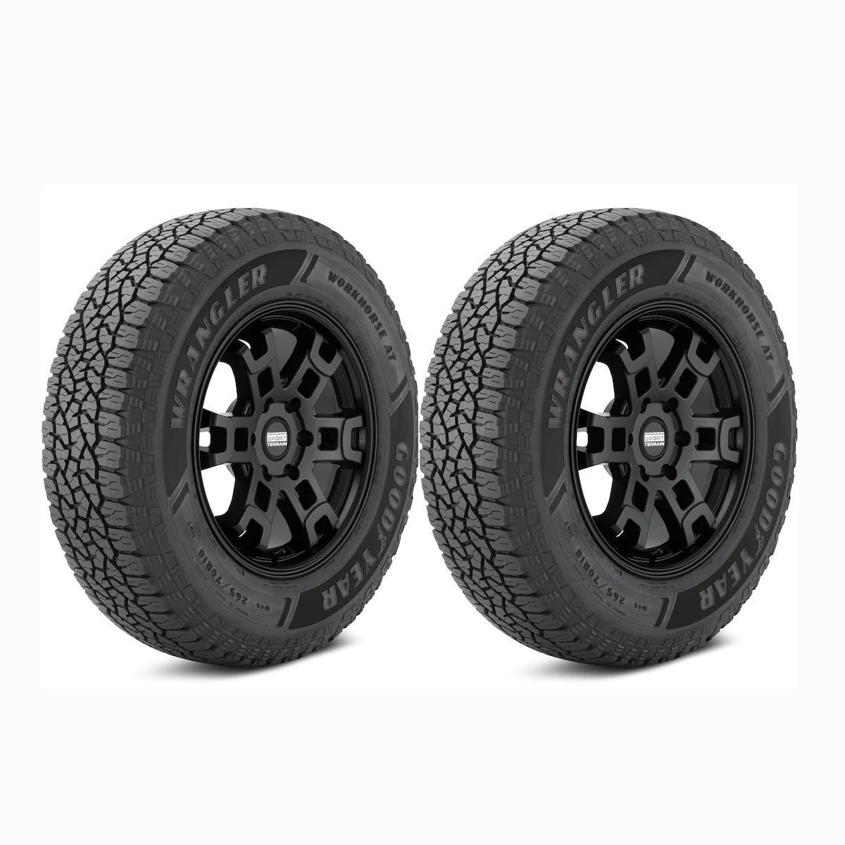 Kit x2 255/60R18 Goodyear Wrangler Workhorse AT 112T